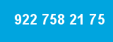 922 758 21 75 922 758 21 75